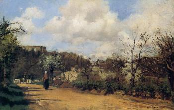 Camille Pissarro : Springtime in Louveciennes